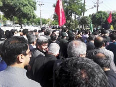 شرکت در مراسم تشییع پیکر شهید مدافع حرم علیرضا بابایی توسط ریاست و تنی چند از همکاران دانشکده 5
