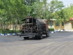ادامه عملیات آسفالت دانشکده 5