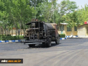 ادامه عملیات آسفالت دانشکده 5