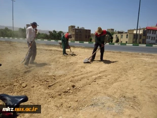 ادامه عملیات آسفالت دانشکده 11