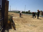 ادامه عملیات آسفالت دانشکده 12