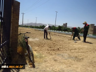 ادامه عملیات آسفالت دانشکده 12