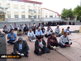 برگزاری مراسم زیارت عاشورا برمزار شهیدان گمنام دانشکده و افطاری همکاران 10
