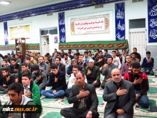 قرائت زیارت عاشورا در نمازخانه دنشگاه در ایام اربعین امام حسین علیه السلام 9