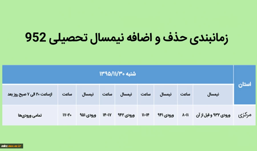 اطلاعیه حذف و اضافه 2