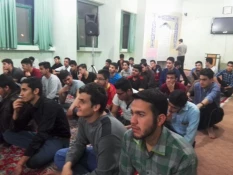 سخنرانی حجت الاسلام و المسلمین تاج آبادی در خوابگاه علم الهدی  2