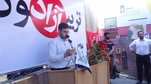 تربیون آزاد با موضوع رای حداکثری با سخنرانی دکتر علی محمد نظری ریاست دانشگاه فنی استان مرکزی 2