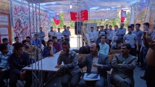 تربیون آزاد با موضوع رای حداکثری با سخنرانی دکتر علی محمد نظری ریاست دانشگاه فنی استان مرکزی 4
