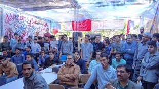 تربیون آزاد با موضوع رای حداکثری با سخنرانی دکتر علی محمد نظری ریاست دانشگاه فنی استان مرکزی 6