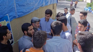 تربیون آزاد با موضوع رای حداکثری با سخنرانی دکتر علی محمد نظری ریاست دانشگاه فنی استان مرکزی 7