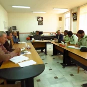 جلسه تعامل ریاست،حراست و معاونین پیرامون حفاظت و حراست دانشجویان با فرمانده نیروی انتظامی  3