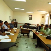 جلسه تعامل ریاست،حراست و معاونین پیرامون حفاظت و حراست دانشجویان با فرمانده نیروی انتظامی  5