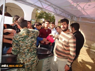 برگزاری مراسم تجمع عاشورائیان،یادواره شهدای مدافع حرم استان و شهید بی سر محسن حججی در دانشگاه فنی امیرکبیر اراک 2