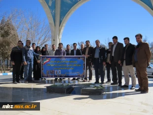 مراسم تجدید میثاق با آرمانهای امام راحل و شهدای انقلاب اسلامی با حضور کارکنان دانشگاه فنی و حرفه ای استان مرکزی  3