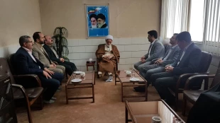 دیدار ریاست و مسئولان دانشگاه فنی و حرفه ای با آیت الله دری نجف آبادی  3