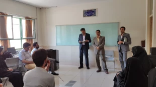 بازدید رئیس اداره فنی و حرفه ای و کاردانش اداره کل آموزش و پرورش استان مرکزی از کلاسهای آموزشی بدو استخدام هنرآموزان 3