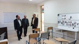 بازدید کارگروه نظارت و ارزیابی استان از دانشکده فنی و حرفه ای پسران خمین 7