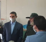 بازدید جناب آقای مهندس سیدعلی آقازاده  استاندار مرکزی از کارگاه تولید ماسک دانشگاه فنی و حرفه ای استان مرکزی واحد دختران اراک (اطهر) 2