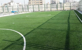 آغاز عملیات اجرایی ساخت زمین چمن مصنوعی دانشکده فنی و حرفه ای دکتر حسابی خمین