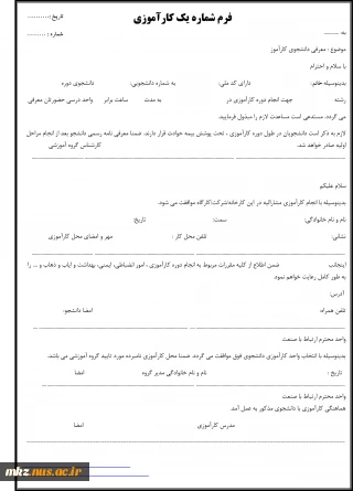 کارآموزی و پروژه