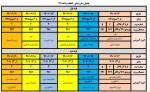 جدول زمان بندی انتخاب واحد 991 2