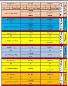 جدول زمان بندی انتخاب واحد 991 5