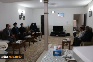 گزار ش دیدار مسئولین دانشگاه فنی و حرفه ای استان مرکزی با خانواده شهدا  6