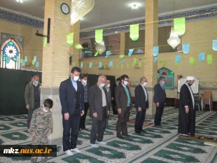 مراسم گلباران مزار مطهر شهدای گمنام شهر صنعتی کاوه با حضور روسا دانشگاه های شهرستان ساوه  3