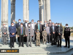 مراسم گلباران مزار مطهر شهدای گمنام شهر صنعتی کاوه با حضور روسا دانشگاه های شهرستان ساوه  4