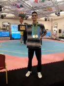 کسب مدال طلا دانشجوی دانشگاه فنی و حرفه ای استان مرکزی واحد پسران ساوه در مسابقات تکواندو جام باشگاه های آسیا  4