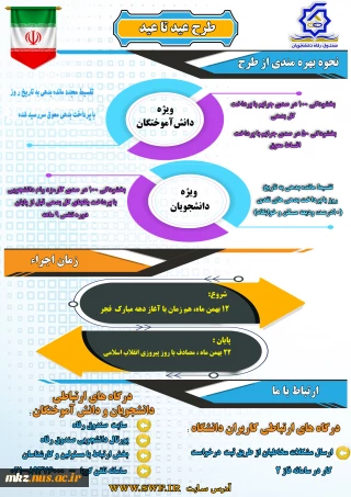 طرح عید تا عید
(نحوه بخشودگی جرائم وام های دانشجویی فارغ التحصیلان سنوات گذشته)