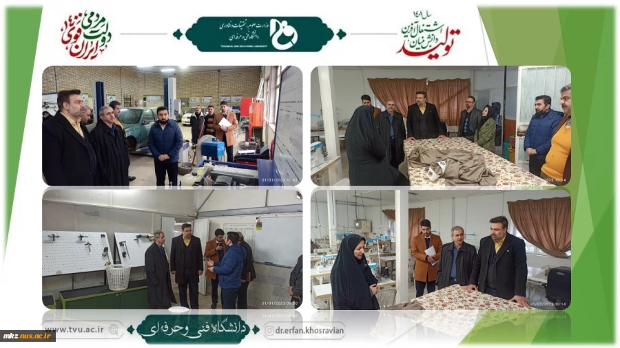 بازدید دکتر خسرویان از آموزشکده فنی و حرفه‌ای دختران بقیه‌الله استان قزوین 2